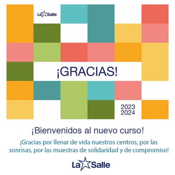 «Gracias», el lema que nos acompañará este curso 23/24