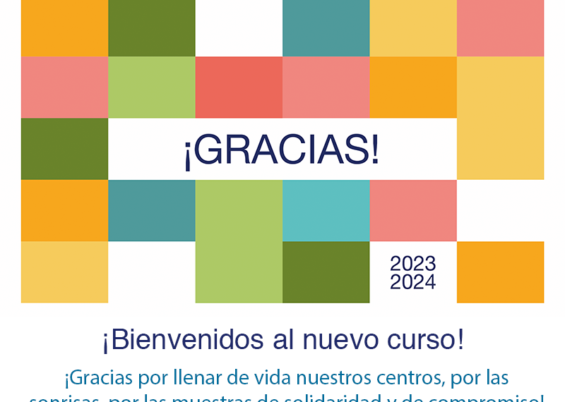 «Gracias», el lema que nos acompañará este curso 23/24