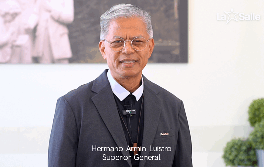 EL HERMANO SUPERIOR GENERAL, ARMIN LUISTRO, FELICITA A LA FAMILIA LASALIANA EN EL DÍA DE SU FUNDADOR