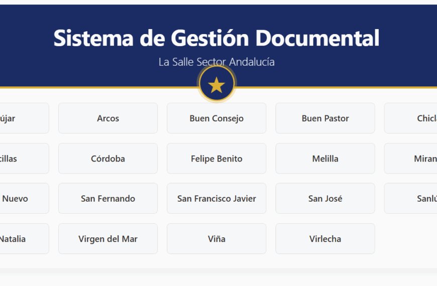 LA SALLE ANDALUCÍA ESTRENA UN NUEVO SISTEMA DE GESTIÓN DOCUMENTAL COMÚN PARA TODOS SUS CENTROS
